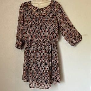 BE BOP | SHEER MINI DRESS | LG | LINED